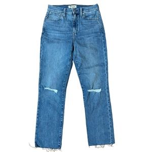 Madewell High Rise Slim Crop Boyfriend Jeans Size 24